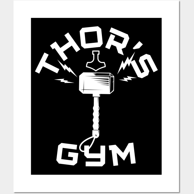 Viking God Thor's Gym Club Wall Art by RaruDesigns